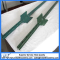 6′ Green Steel Studded T Post for Farm